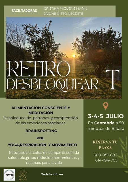 Imagen de cartel del retiro DESBLOQUEAR-T