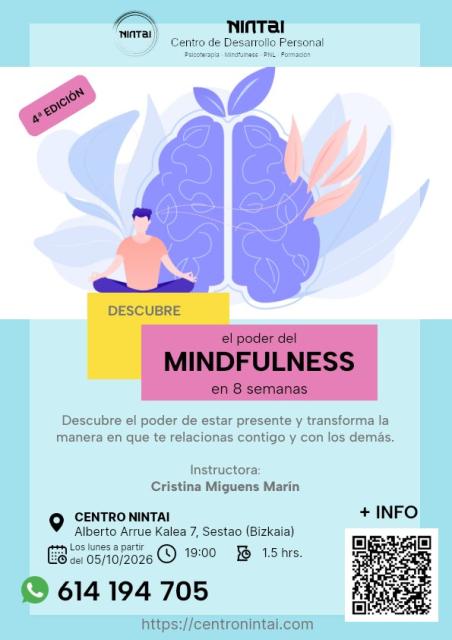 Cartel curso mindfulness octubre 2026