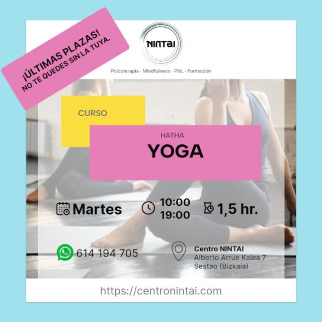 Cartel Curso Hatha Yoga 2026-2027